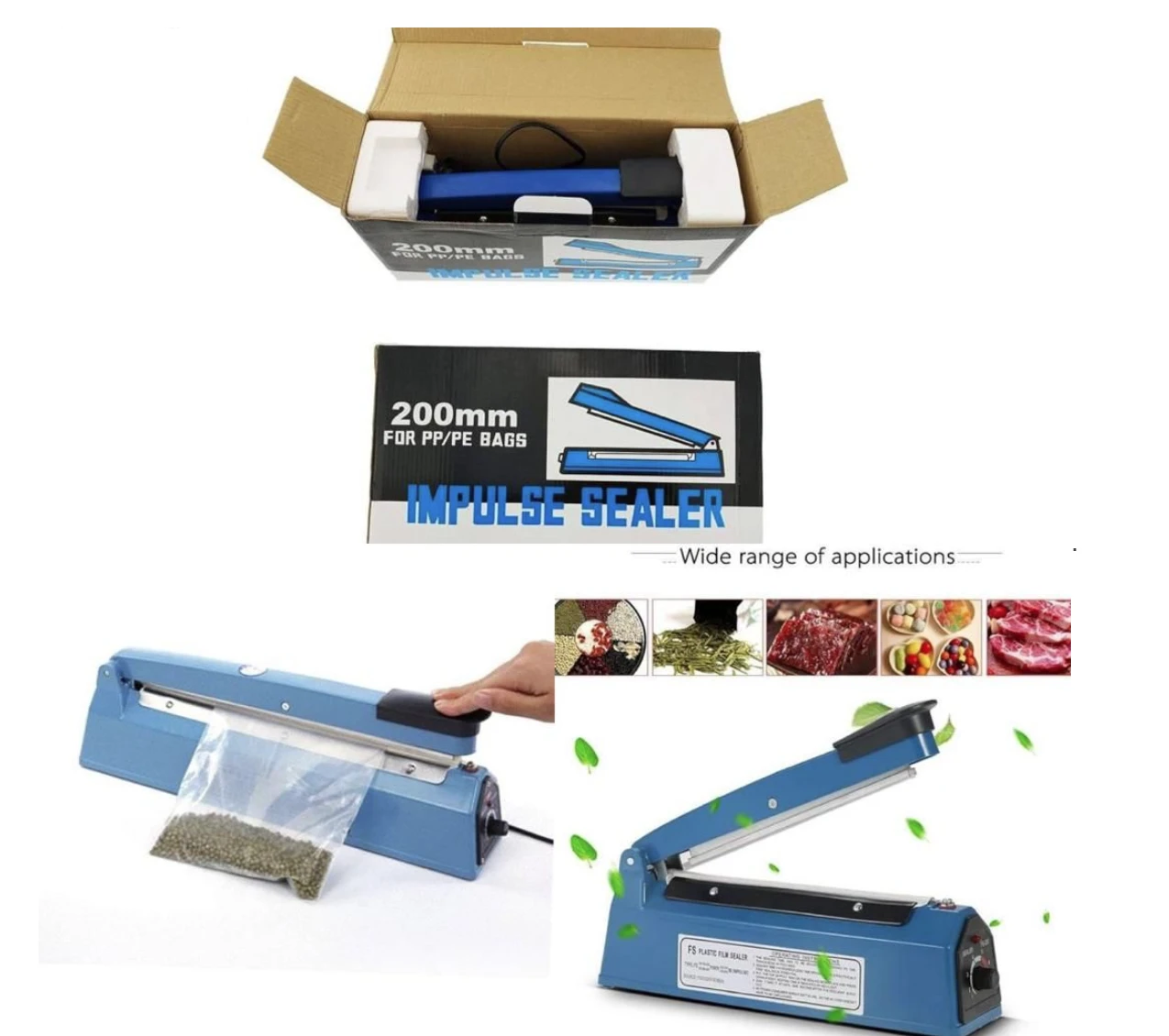 Generic PFS-200mm Impulse Food Pack Plastic Sealer - image 7