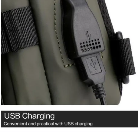 Generic Messenger Shoulder Chest Bags Crossbody USB Charging - image 3