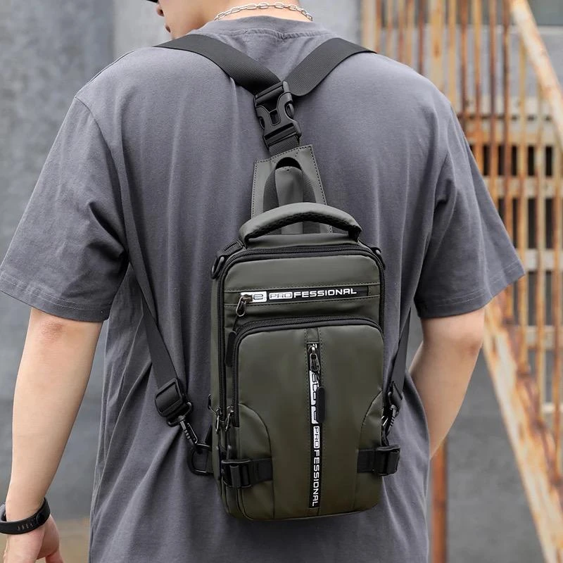 Generic Messenger Shoulder Chest Bags Crossbody USB Charging - image 8