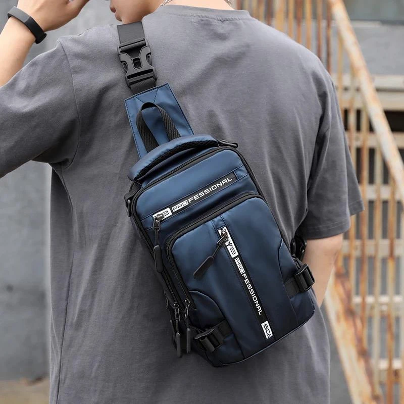 Generic Messenger Shoulder Chest Bags Crossbody USB Charging - image 7