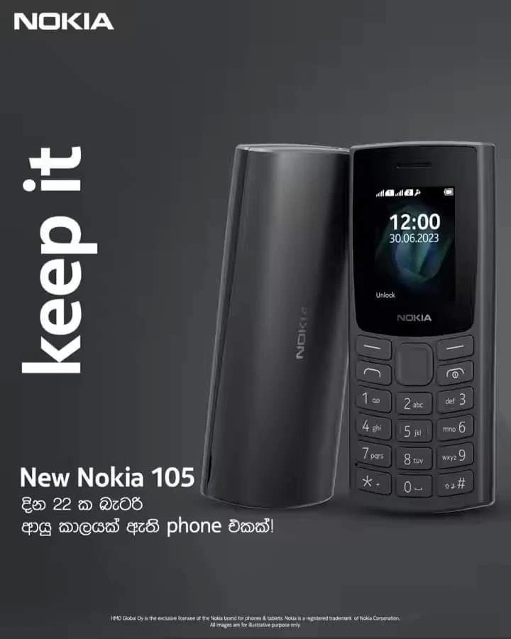 Nokia 105 Phone (2023) Long Battery FM Radio
