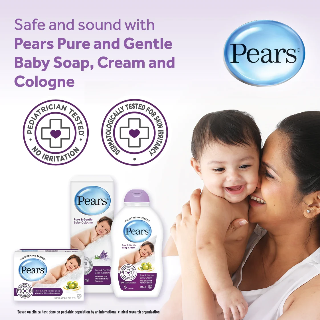 Pears Baby Cologne Pure And Gentle 100ml - image 2