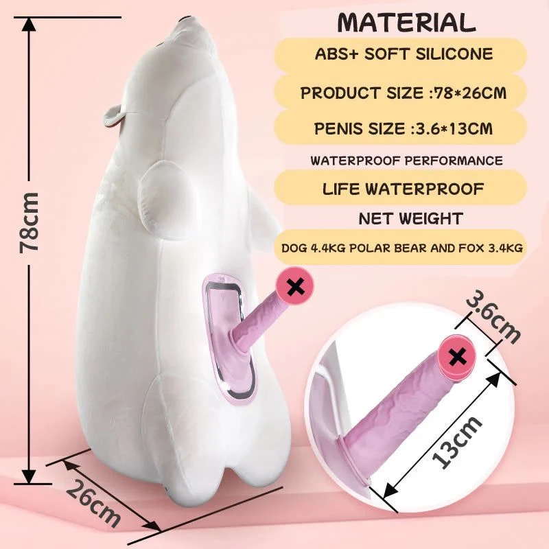 Polar Bear Pillow Remote Control Sex Machine - image 2