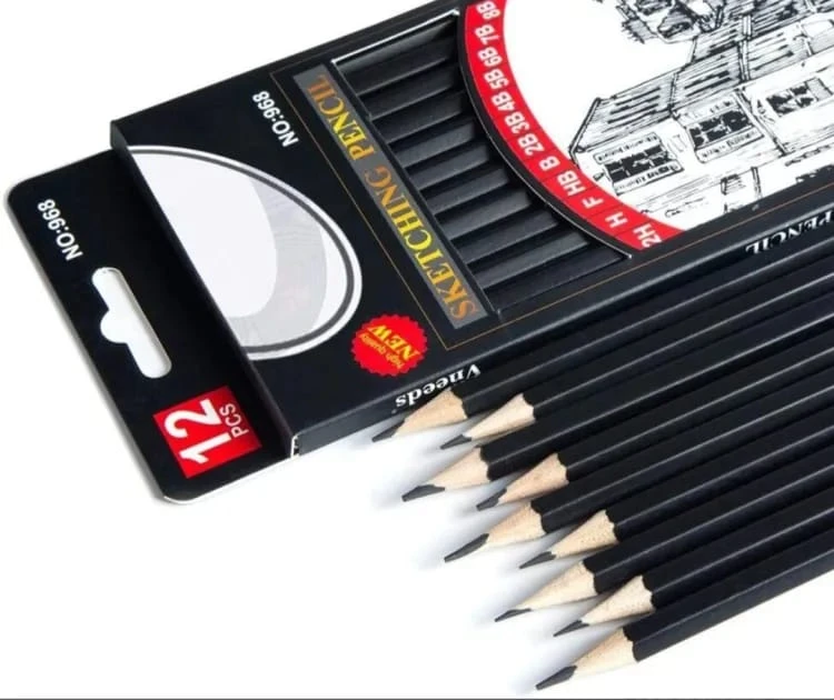 Generic Professional Pencil Sketch Set 12 Pencils