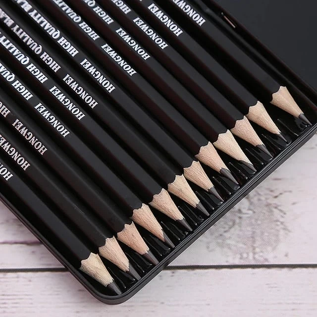 Generic Professional Pencil Sketch Set 12 Pencils - image 4