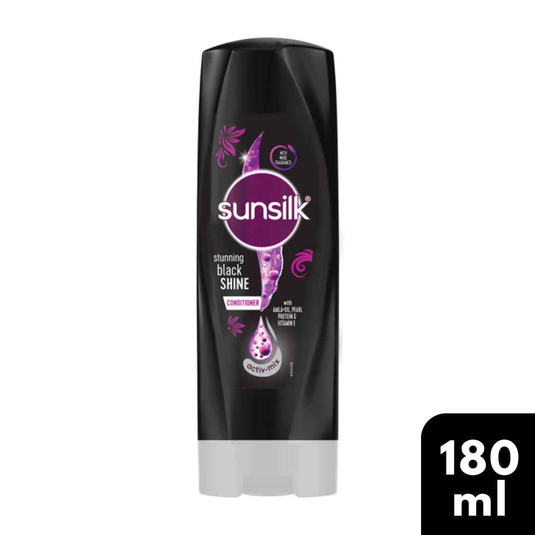 Sunsilk Stunning Black Shine Conditioner 180ml - image 1