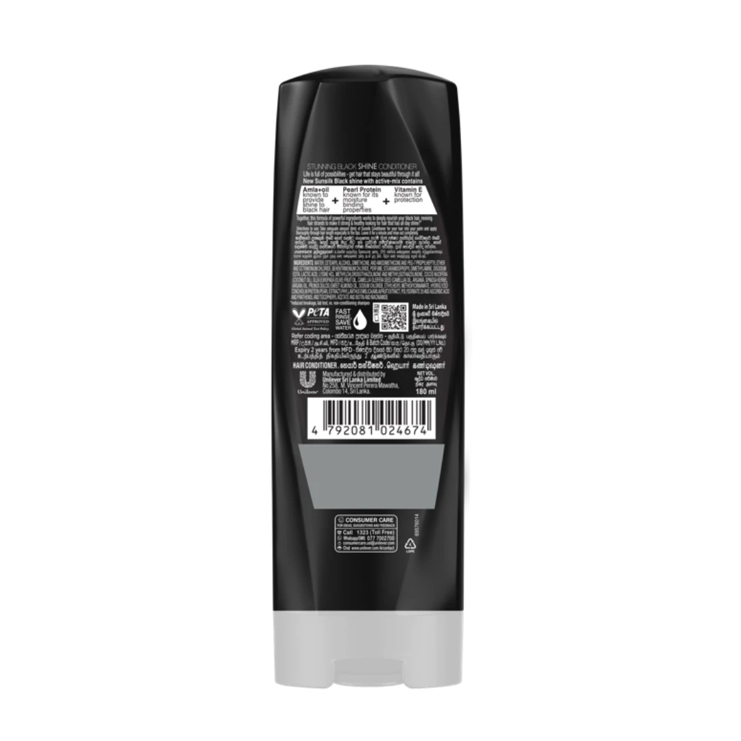Sunsilk Stunning Black Shine Conditioner 180ml - image 2
