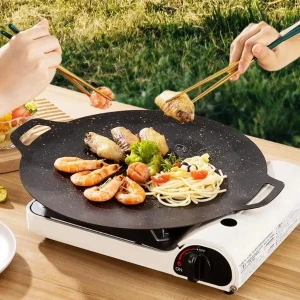 Generic 32cm Korean Round Non-Stick Barbecue Grill Pan