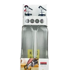 Generic Glass Oil Bottle 500ml 2Pcs