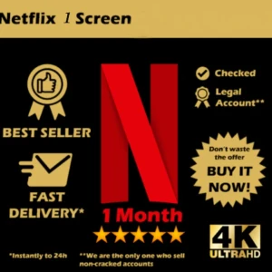 Netflix 1 Month Shared Account 4K