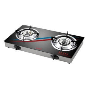 SUGA STG-6000 2 Burner Glass Top Gas Cooker