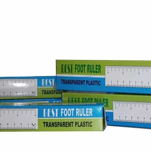 Best Transparent Plastic Foot Ruler 12 Inch