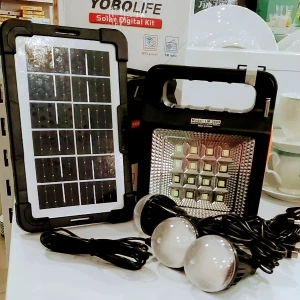 YOBOLIFE Solar Kit LED Light MP3 Radio Power Bank