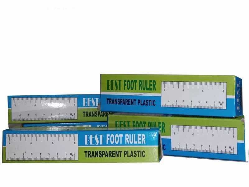 Best Transparent Plastic Foot Ruler - 6 Inch