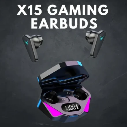 Generic X15 Gaming Bluetooth Touch Earbuds LED Display - image 4