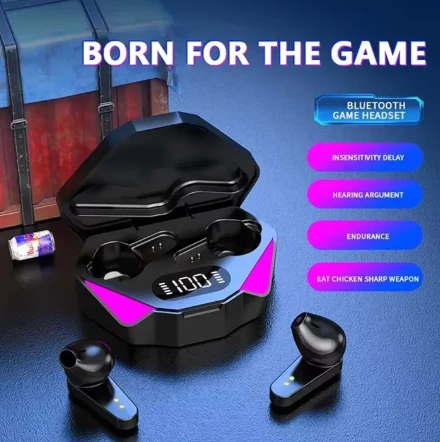 Generic X15 Gaming Bluetooth Touch Earbuds LED Display