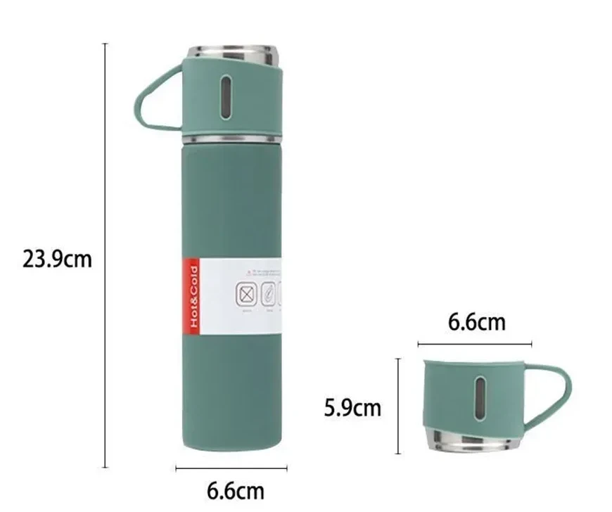 Generic Vacuum Flask Set 500ml Thermal Insulation - image 5