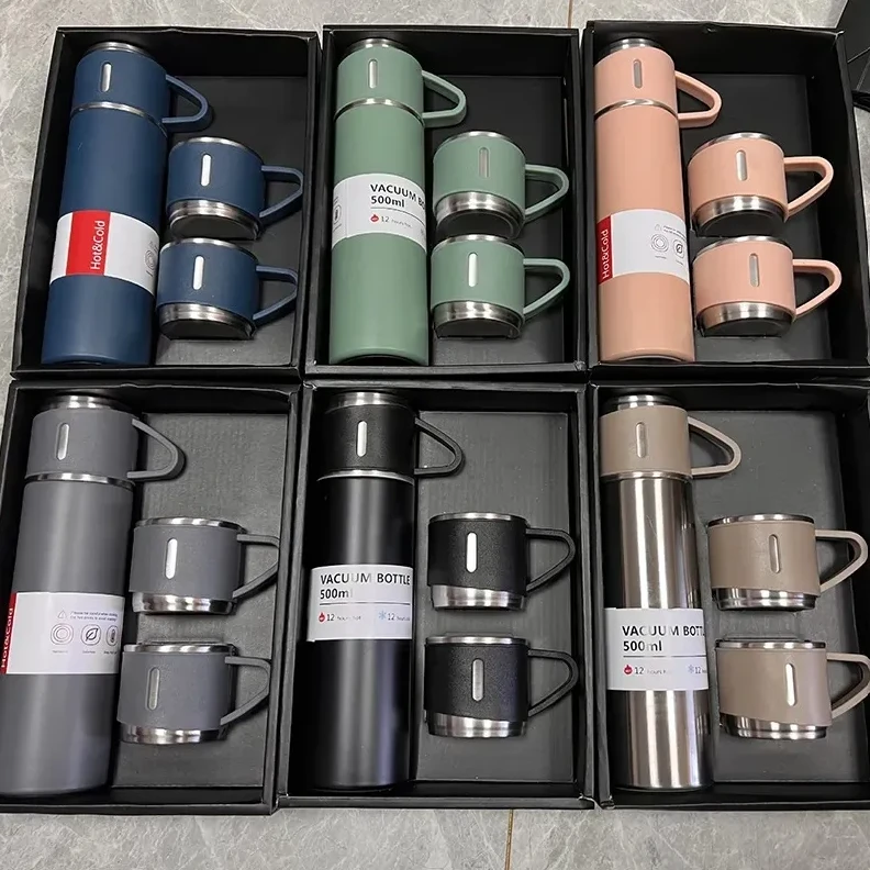 Generic Vacuum Flask Set 500ml Thermal Insulation