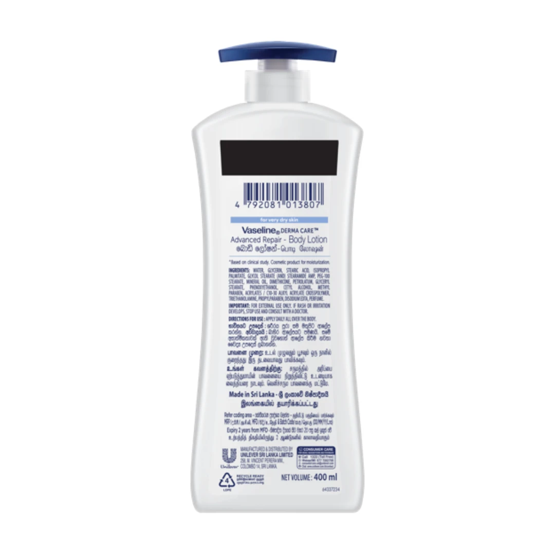 Vaseline Advanced Repair Body Lotion 400ml - image 2