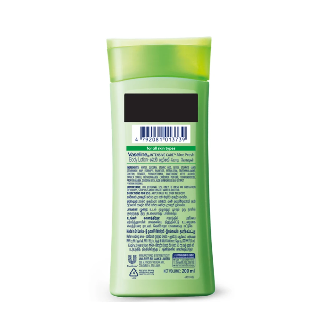Vaseline Aloe Fresh Body Lotion 200ml - image 2