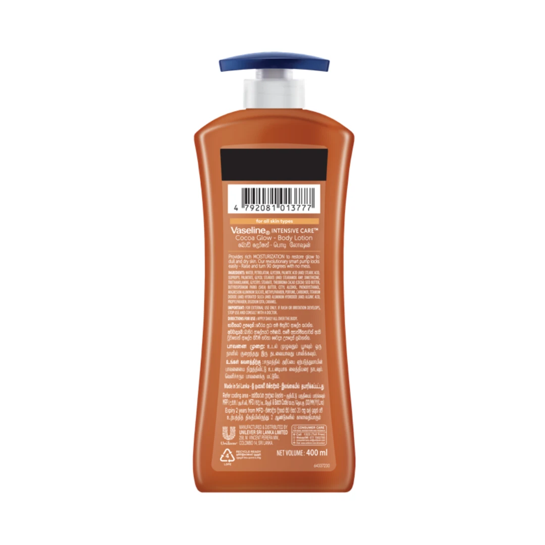 Vaseline Cocoa Glow Body Lotion 400ml - image 2