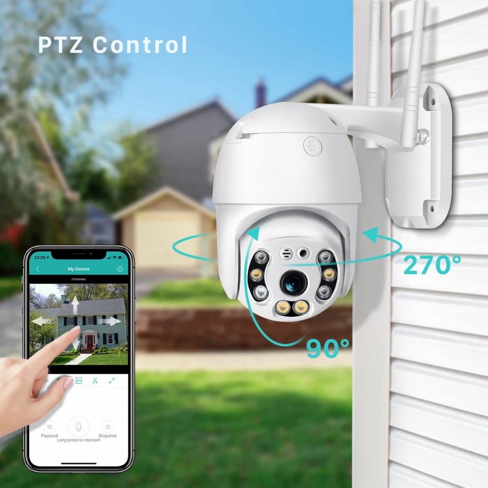 Xmeye 4K PTZ WiFi 4MP Outdoor Security Camera - image 4