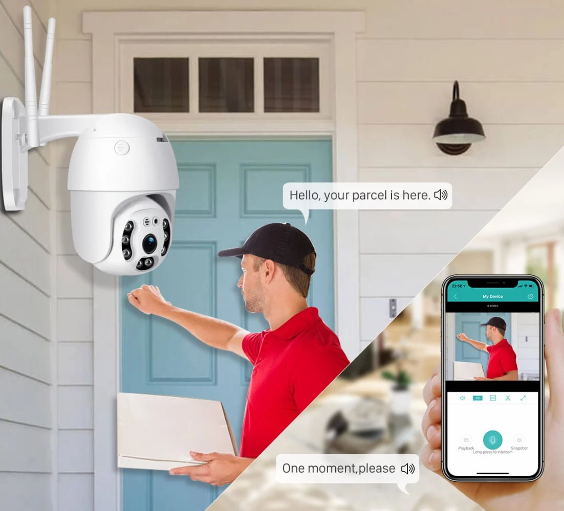 Xmeye 4K PTZ WiFi 4MP Outdoor Security Camera - image 6