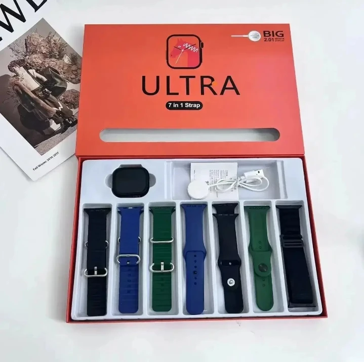 7 Straps Watch 10 Ultra 3 Smartwatch 2.01HD Display - image 2