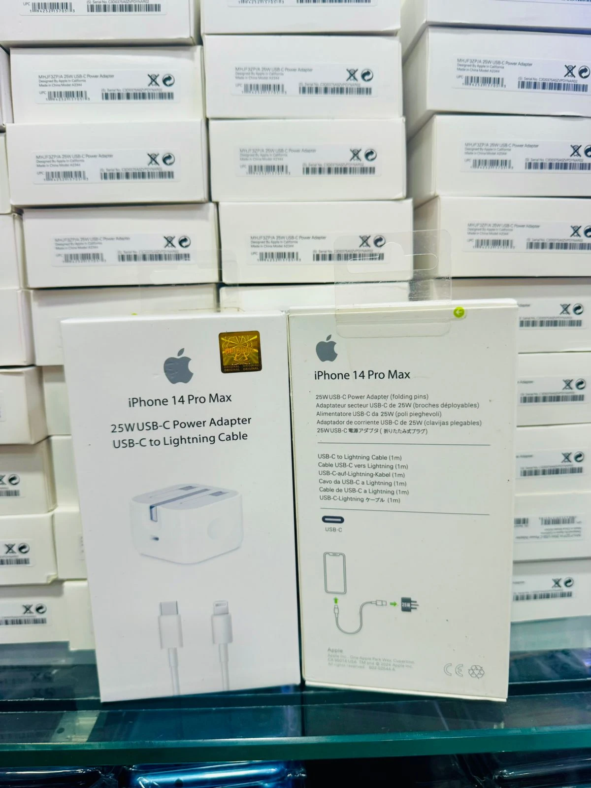 Apple iPhone 25W Charger with USB C to Lightning Cable