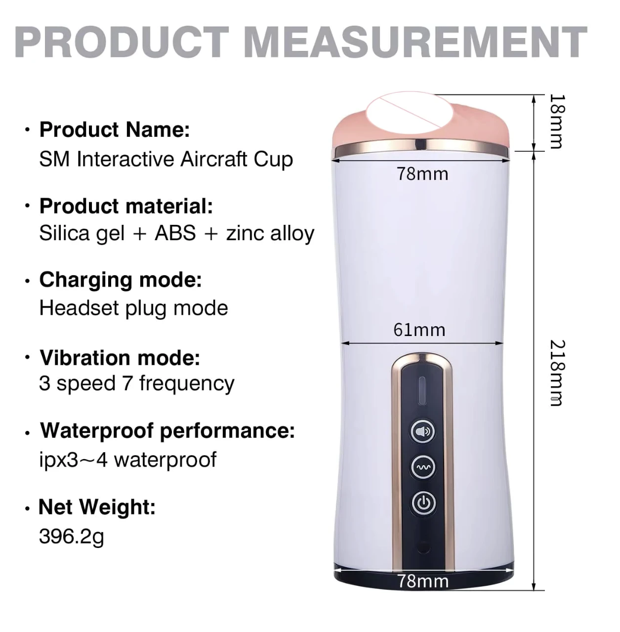 Automatic Blowjob Vibration Male Masturbator - image 2
