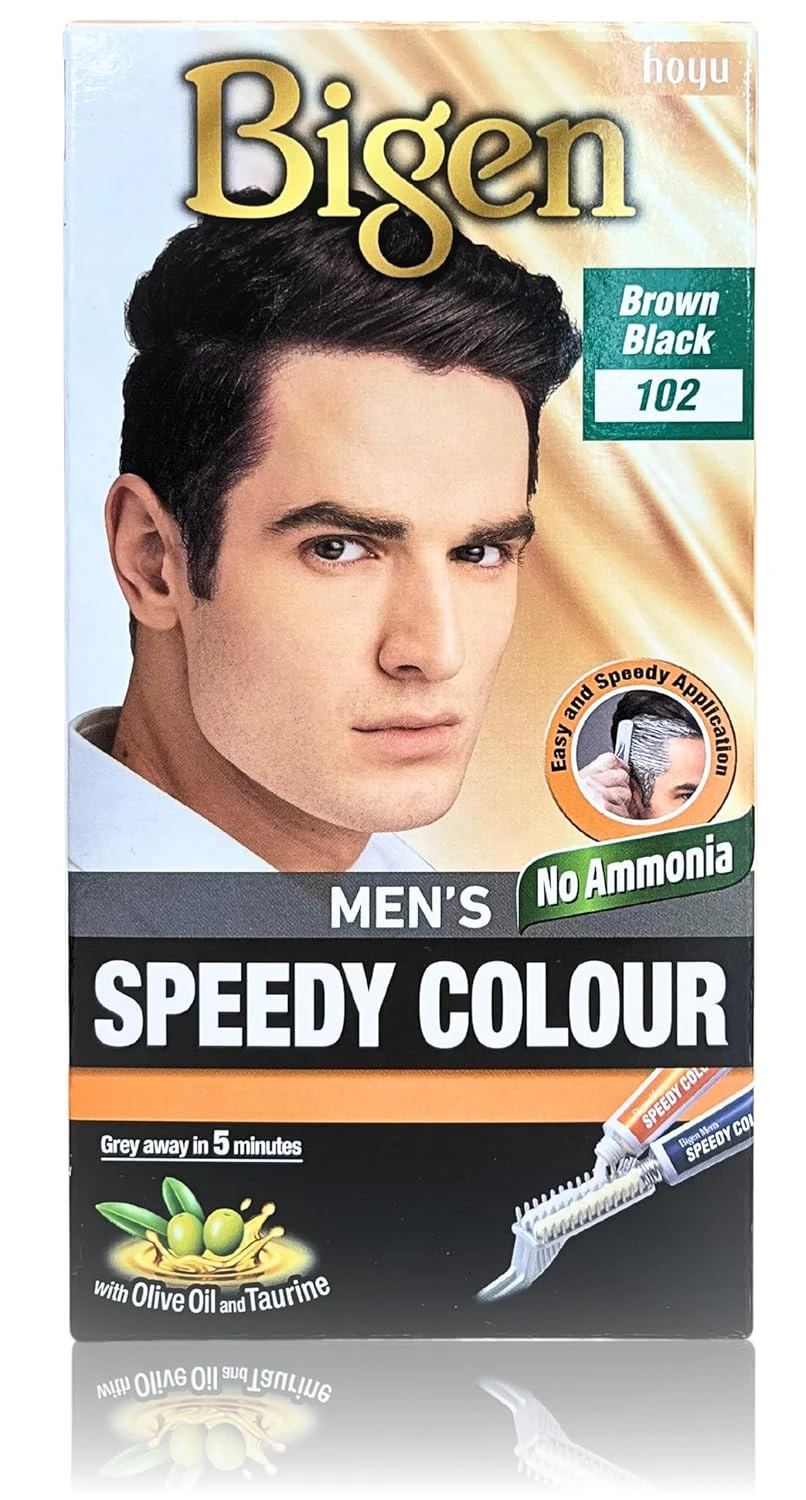 Bigen Men's Speedy Colour Brown Black 102 Hair Dye - image 3