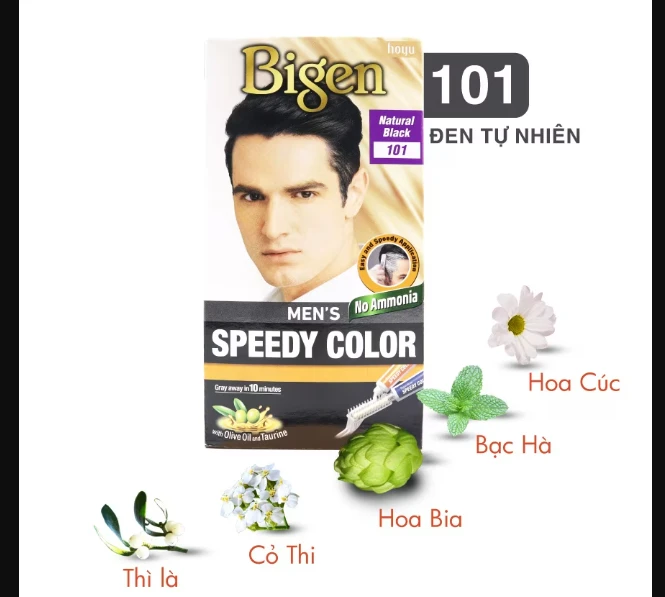 Bigen Mens Speedy Hair Colour Ammonia Free - Black - image 4