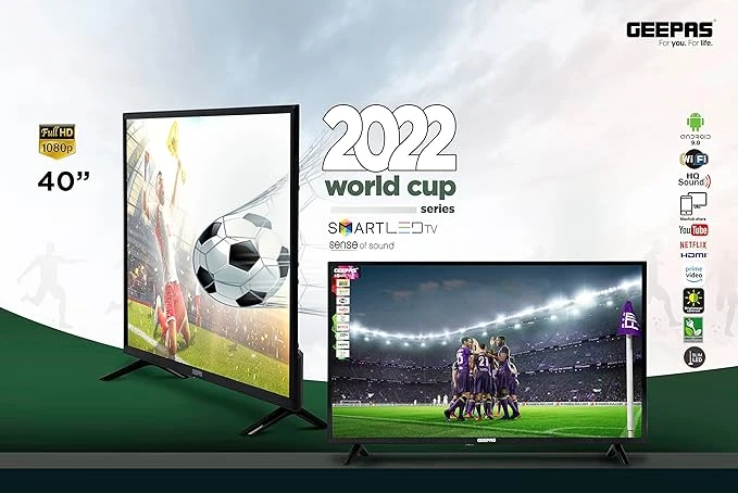 Geepas 40" Android Smart LED TV Slim LED, 3.5mm, 2 HDMI - image 3