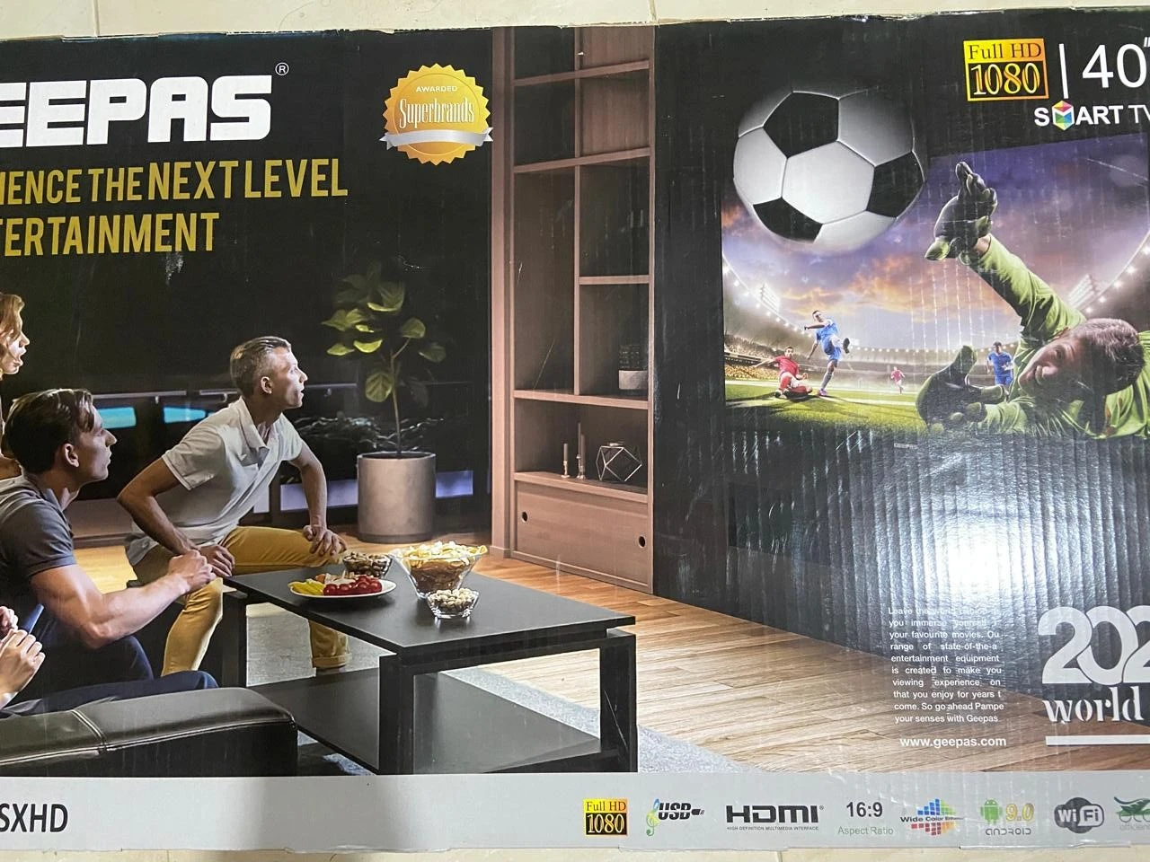 Geepas 40" Android Smart LED TV Slim LED, 3.5mm, 2 HDMI - image 2