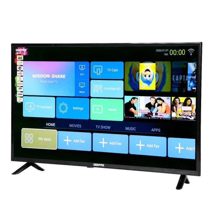 Geepas 40" Android Smart LED TV Slim LED, 3.5mm, 2 HDMI - image 8