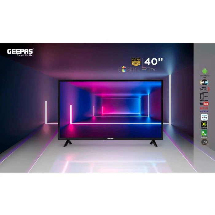 Geepas 40" Android Smart LED TV Slim LED, 3.5mm, 2 HDMI - image 10