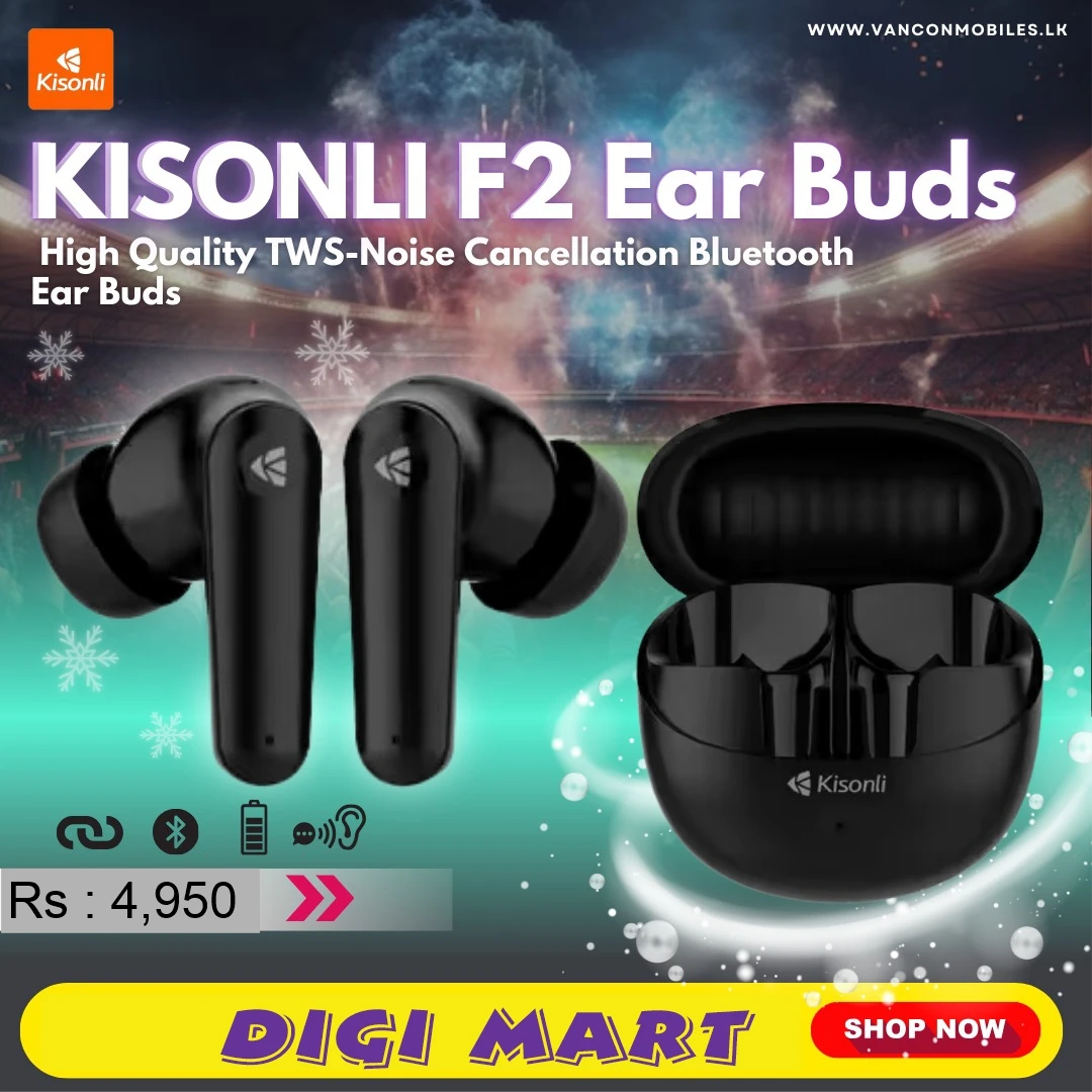 Kisonli F2 Dual ANC TWS Wireless Earbuds - image 4