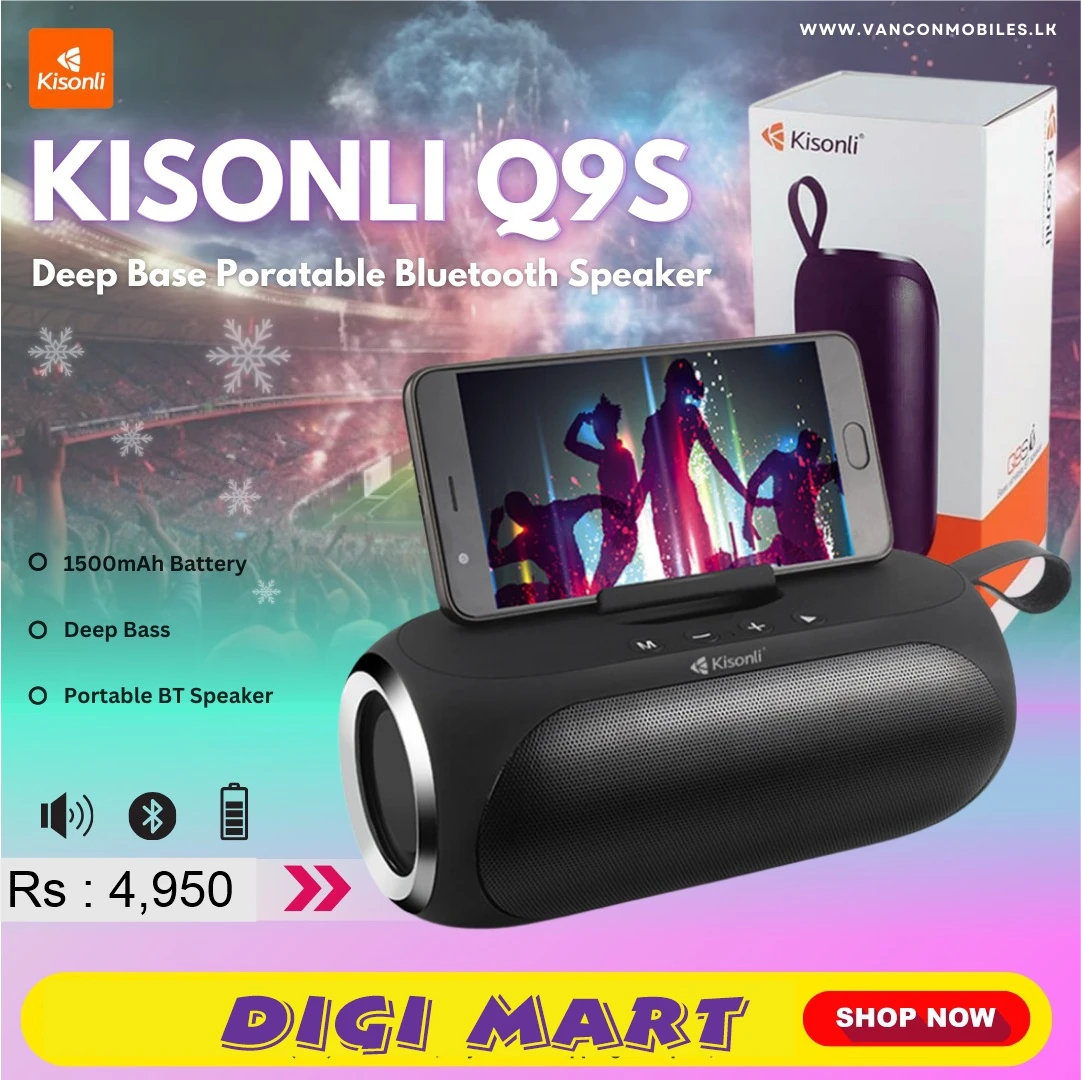 Kisonli Q9S Bluetooth High Bass Portable Speaker FM /USB - image 2
