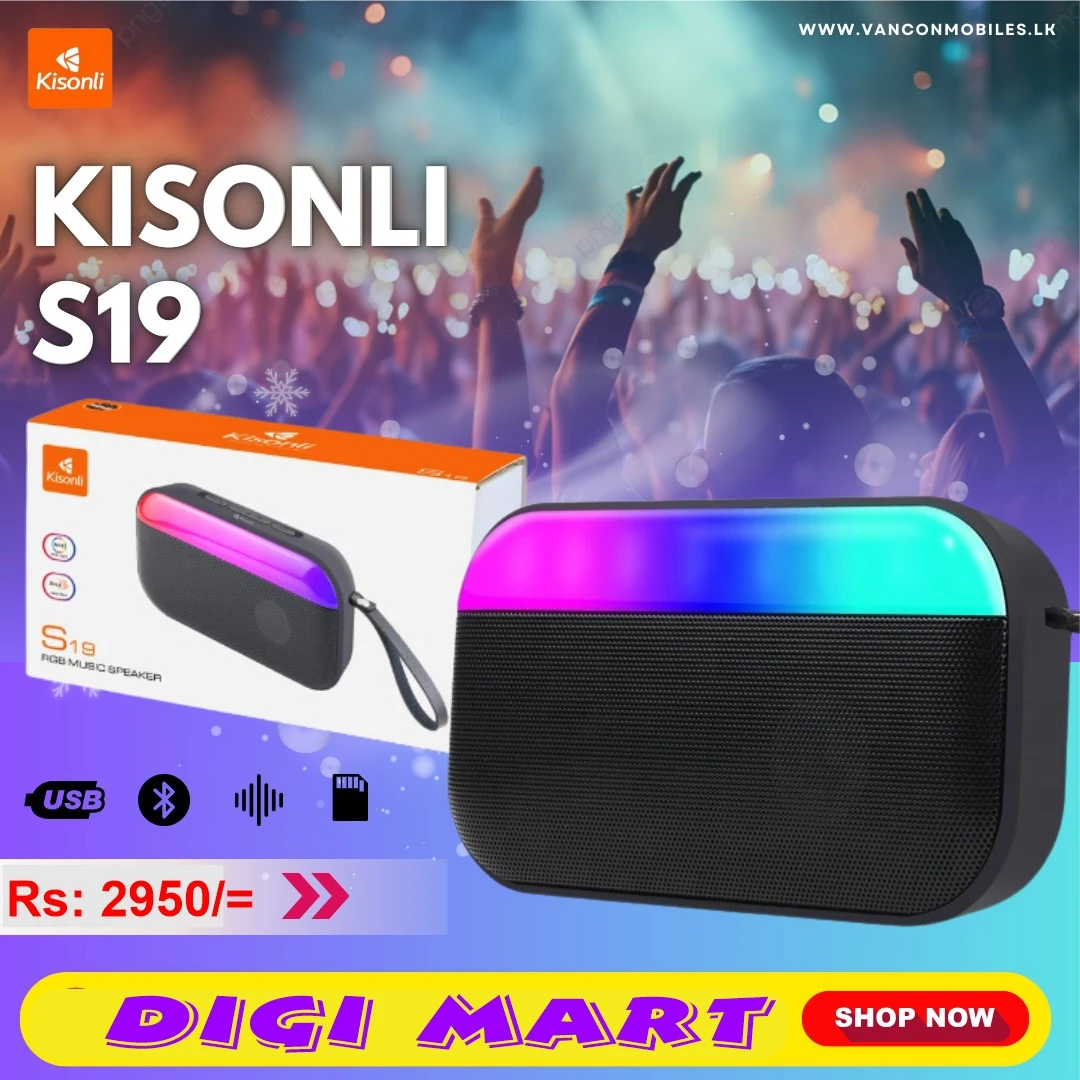 Kisonli S19 Portable Bluetooth Speaker with RGB Light - image 2