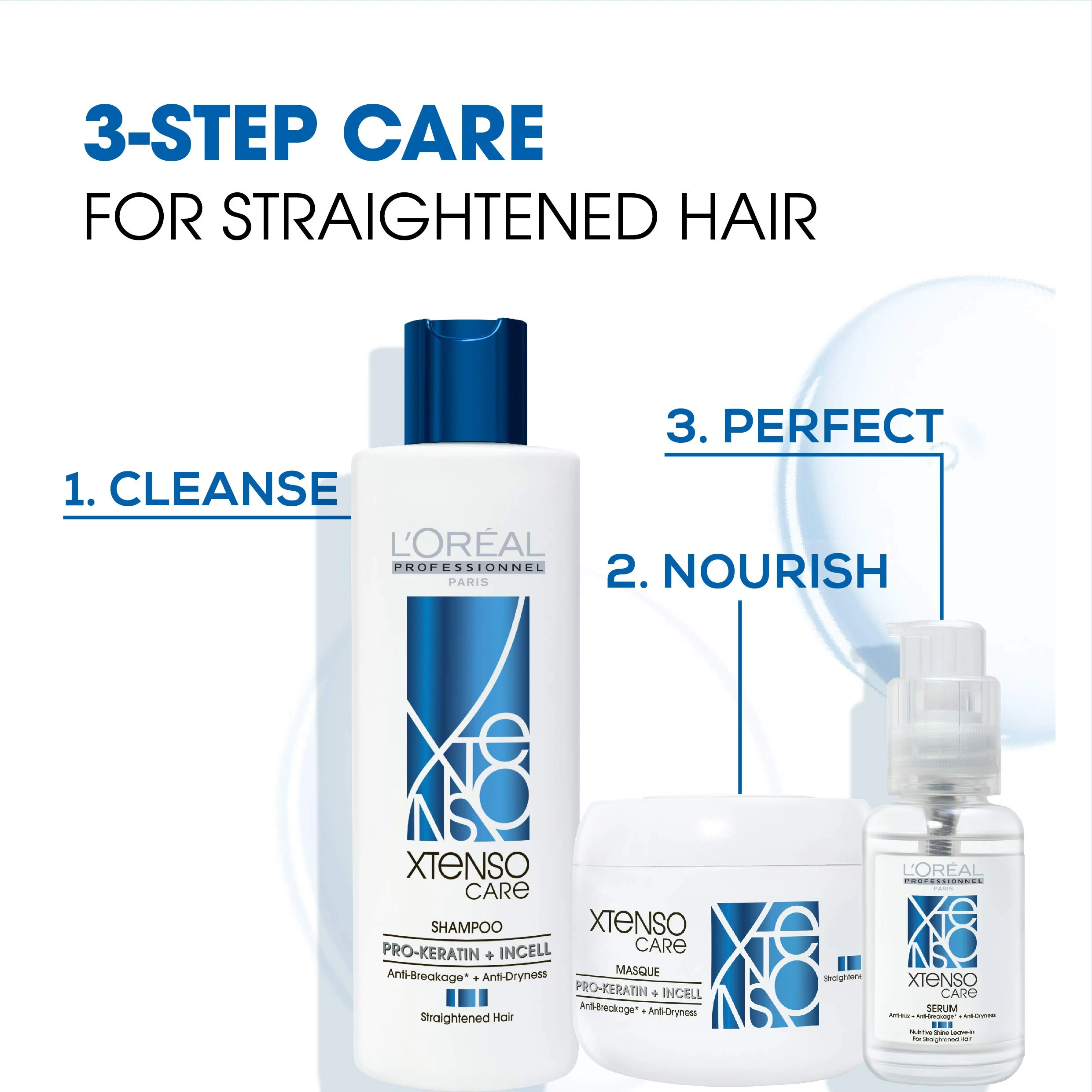 Loreal Professional Xtenso Care Shampoo Straight Hair 250ml - image 4