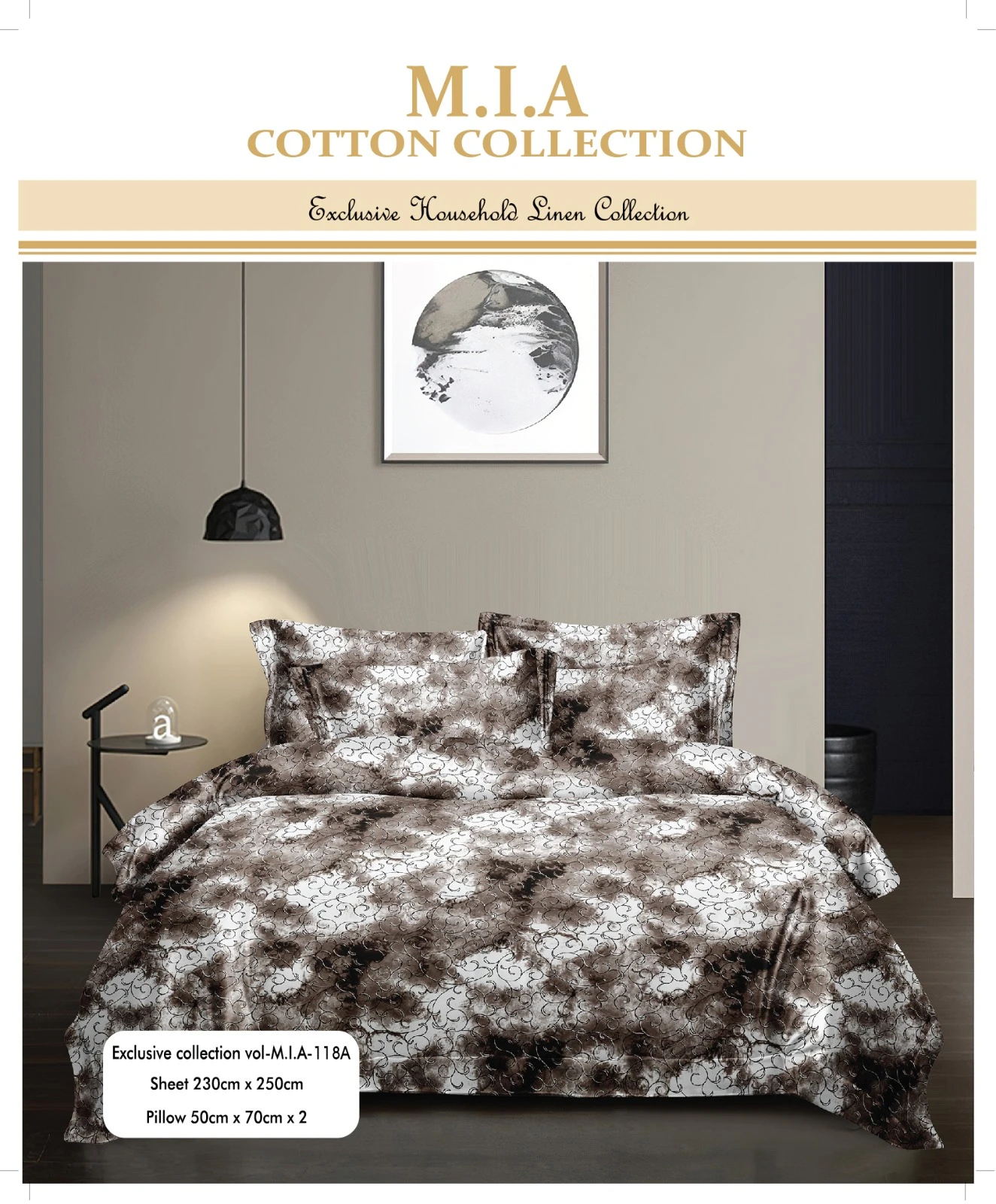 Mia Bedsheets / Bedsheet With 2 Pillow Covers (90 x 100) - image 2