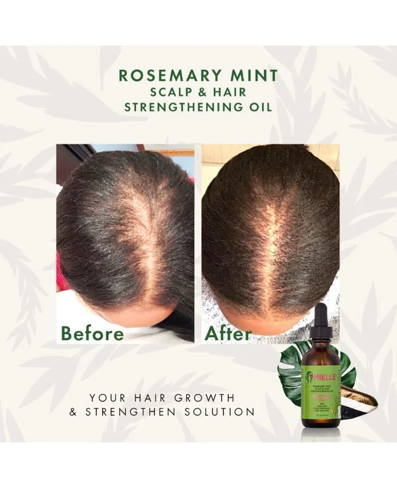 MIELLE Rosemary Mint Scalp & Hair Strengthening Oil 59ml - image 2