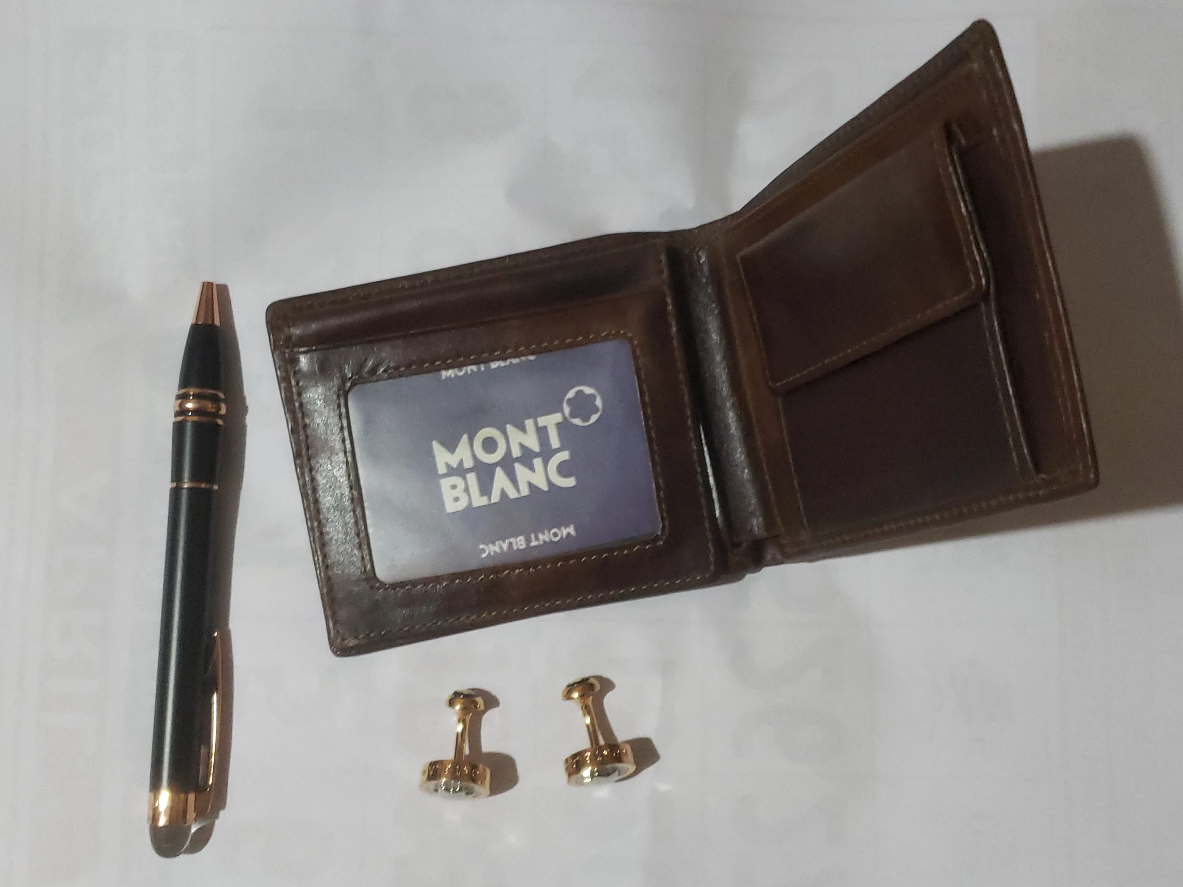 Mont Blanc Wallet Pen Cufflink Set - image 9