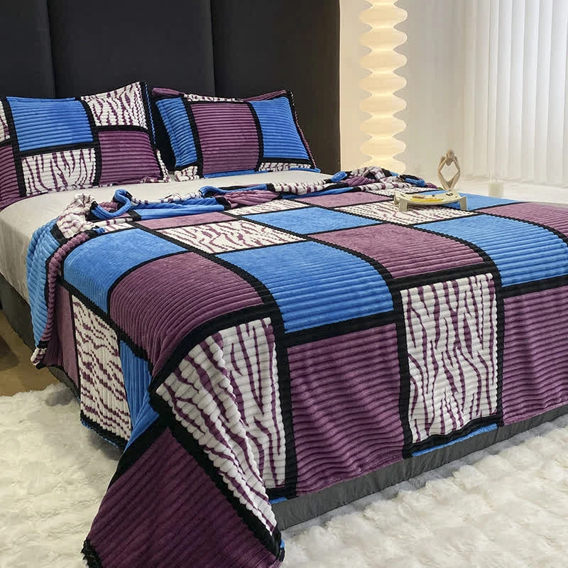 Generic WS B-302 Printed Rib Warm Blanket - image 2
