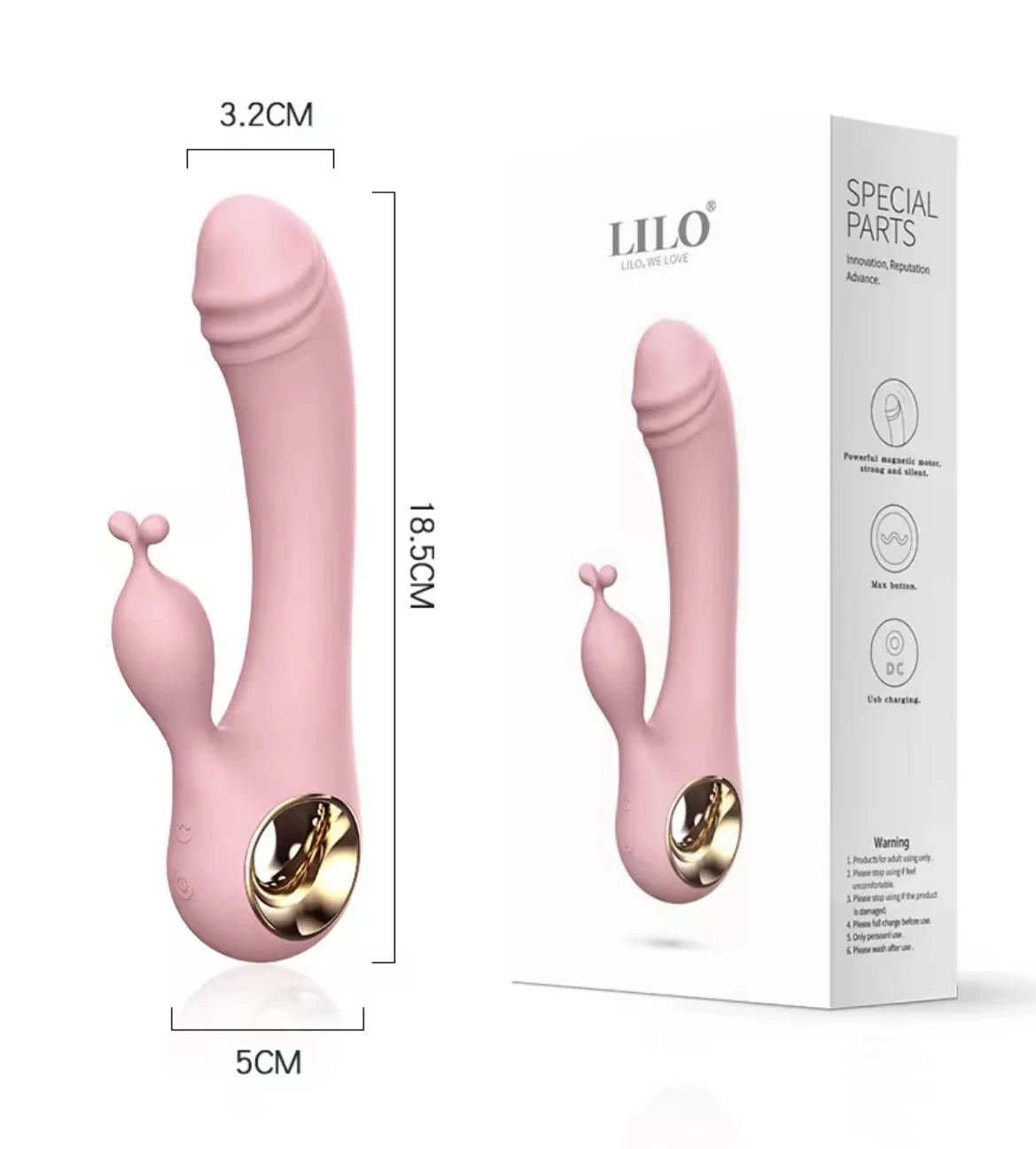 Generic Rabbit Vibrator 10 Frequency for Women - image 2