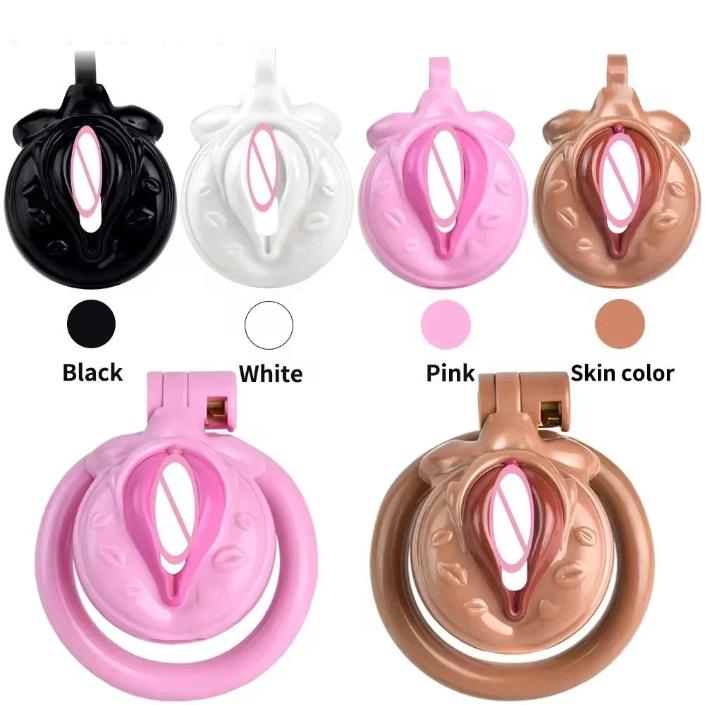Resin SISSY Male Chastity Device with 4 ring - image 5
