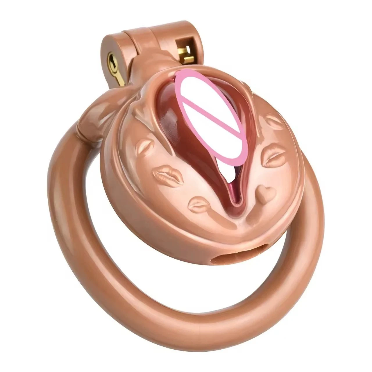 Resin SISSY Male Chastity Device with 4 ring - image 2