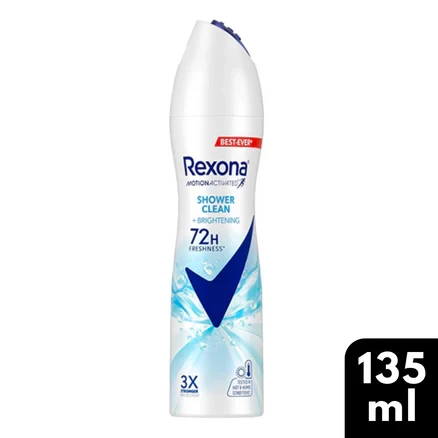 Rexona Shower Clean & Brightening Deodorant Spray 135ml