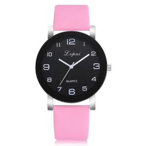 Generic Fashion Casual Quartz Leather Band Women Watch