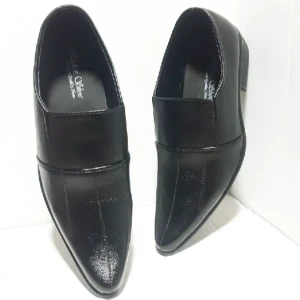 Men official formal black shoe